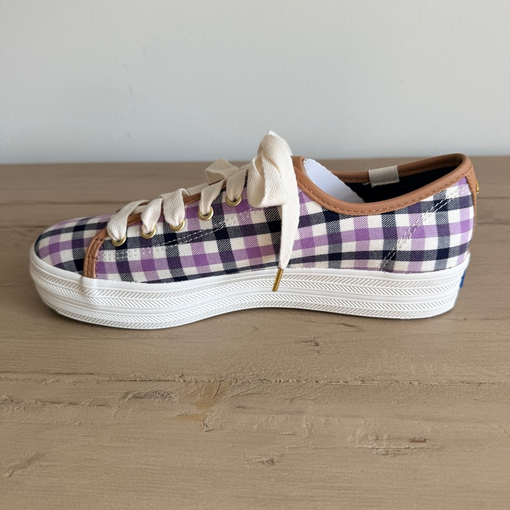 Keds x Kate Spade New York Triple Kick Platform Gingham Sneakers - Picture 6 of 13